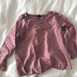 Floral top from Zara with back button closure 5T